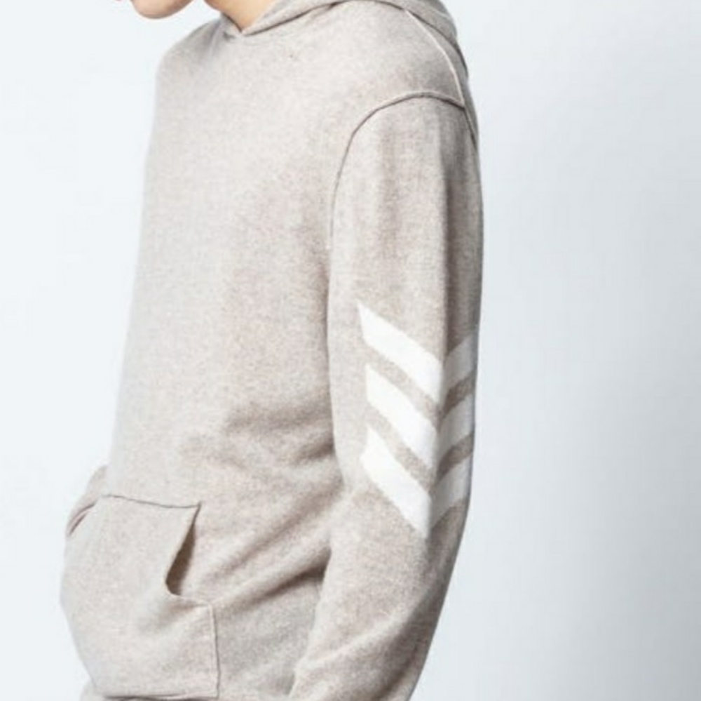NWT ZADIG & VOLTAIRE CAMEL Cashmere Hoodie XL